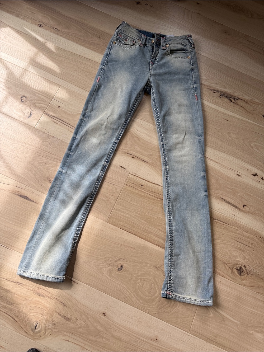 True Religion Light Blue Boot Cut Jeans